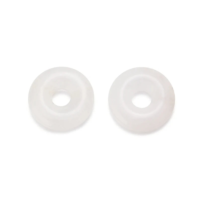 2pcs Natural Stone Safe Buckle Loose Beads for Jewelry Making
