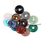 2pcs Natural Stone Safe Buckle Loose Beads for Jewelry Making