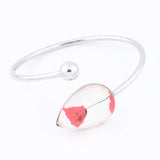 2pcs 18x25mm Teardrop Cabochon Bracelet Bases Stainless Steel Bezel Settings