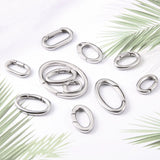 2pcs Stainless Steel Lobster Clasp Oval Clasp for Keychain Keyring DIY