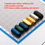 2pcs Stainless Steel Magnetic Clasps Leather Cord Bracelet Necklace Clasp