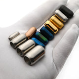 2pcs Stainless Steel Magnetic Clasps Leather Cord Bracelet Necklace Clasp