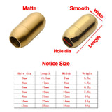 2pcs Stainless Steel Magnetic Clasps Leather Cord Bracelet Necklace Clasp