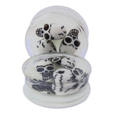 2pcs Glow-In-The-Dark Skull Ear Plugs 3D Acrylic Ear Expanders
