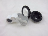 2pcs 40x25mm Diamond Magnifier LED Jewelry Identifying Tester