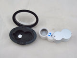 2pcs 40x25mm Diamond Magnifier LED Jewelry Identifying Tester