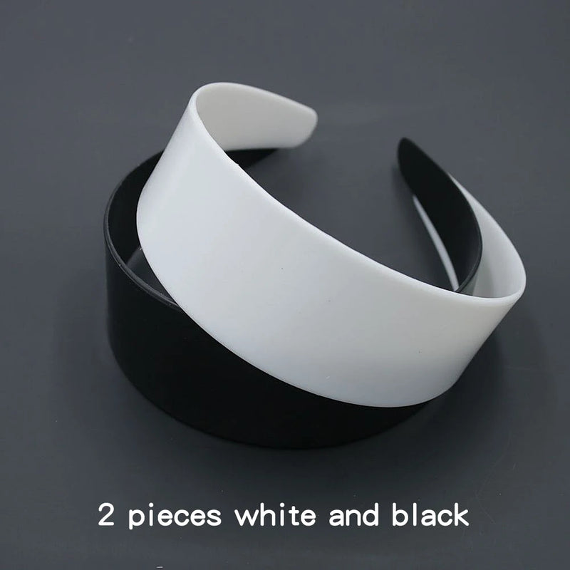 Plastic Headband Women 47mm Wide Hair Band Without Teeth