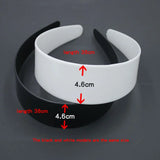 Plastic Headband Women 47mm Wide Hair Band Without Teeth