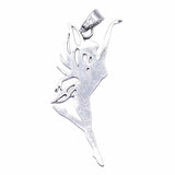 2pcs 87x30mm Antique Silver Dancer Elf Charms Pendant