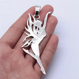 2pcs 87x30mm Antique Silver Dancer Elf Charms Pendant