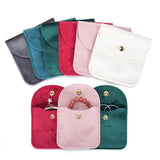 2pcs 8x8 10x10cm Velvet Pouch Sachet Gift Bag With Metal Button
