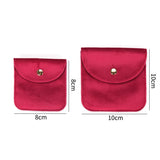 2pcs 8x8 10x10cm Velvet Pouch Sachet Gift Bag With Metal Button