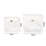 2pcs 8x8 10x10cm Velvet Pouch Sachet Gift Bag With Metal Button