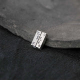 2pcs s925 Sterling Silver Tube Beads DIY Jewelry Making