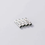 2pcs s925 Sterling Silver Tube Beads DIY Jewelry Making