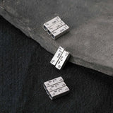 2pcs s925 Sterling Silver Tube Beads DIY Jewelry Making
