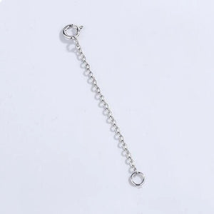 2pcs 925 Silver Necklace Chain Extension Tail Extender, Bracelet Extended Chains