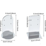 2pcs Acrylic Earrings Display Board Transparent Earrings Storage