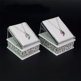2pcs Acrylic Necklace Pendant Display Stand Holder Double Sided