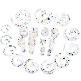 2pcs Acrylic Spiral Ear Gauges Stretching Kit Plugs Tunnel Piercing (1.6-12mm)
