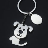 2pcs Dog Keychain Creative Key Rings Bag Hanging Pendant
