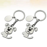 2pcs Dog Keychain Creative Key Rings Bag Hanging Pendant