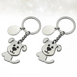 2pcs Dog Keychain Creative Key Rings Bag Hanging Pendant