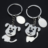 2pcs Dog Keychain Creative Key Rings Bag Hanging Pendant