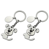 2pcs Dog Keychain Creative Key Rings Bag Hanging Pendant