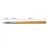 2pcs Agate Burnisher Polishing Set Bamboo Handle Sword Shape Tools