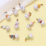 2pcs Zodiac Pendant DIY Jewelry Hand Necklace Earrings Charms