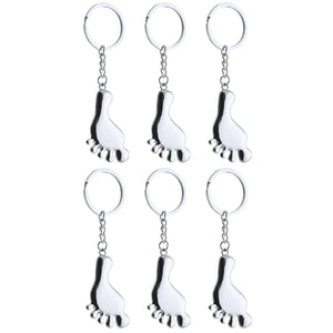 2pcs Alloy Keychain Key Ring and 3pcs Charms Party Bag Gift Fillers
