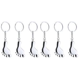 2pcs Alloy Keychain Key Ring and 3pcs Charms Party Bag Gift Fillers