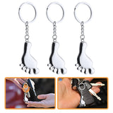 2pcs Alloy Keychain Key Ring and 3pcs Charms Party Bag Gift Fillers