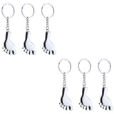 2pcs Alloy Keychain Key Ring and 3pcs Charms Party Bag Gift Fillers