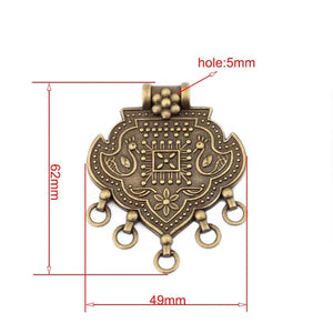 2pcs Antique Bronze Craft Pendant - Jewelry Making