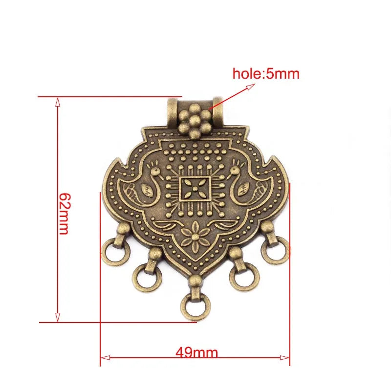 2pcs Antique Bronze Craft Pendant - Jewelry Making