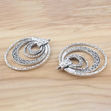 Antique Bronze/Silver Multi-Circles Charms Pendant For DIY Necklace
