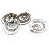 Antique Bronze/Silver Multi-Circles Charms Pendant For DIY Necklace