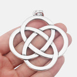 2pcs Antique Large Chinese Knot Charms Pendants for Necklace Making