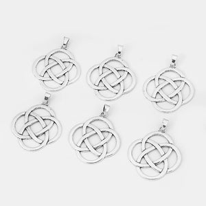 2pcs Antique Large Chinese Knot Charms Pendants for Necklace Making