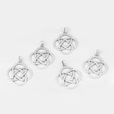 2pcs Antique Large Chinese Knot Charms Pendants for Necklace Making