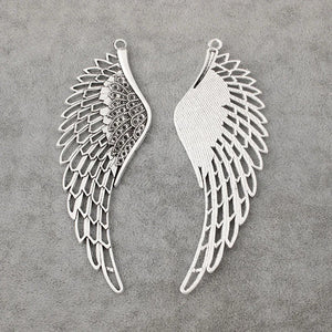 Antique Silver Angel Bird Eagle Wings Feather Charms for DIY Jewelry Making
