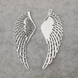 Antique Silver Angel Bird Eagle Wings Feather Charms for DIY Jewelry Making