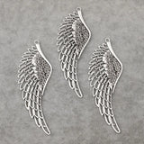 Antique Silver Angel Bird Eagle Wings Feather Charms for DIY Jewelry Making