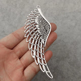 Antique Silver Angel Bird Eagle Wings Feather Charms for DIY Jewelry Making