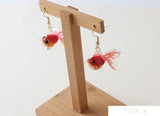 2pcs Koi Goldfish Earrings DIY Material