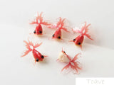 2pcs Koi Goldfish Earrings DIY Material