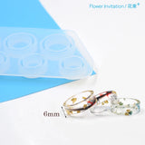2pcs Resin Mold Epoxy Casting Mould UV Glue Dried Flowers Jewelry Making Tools