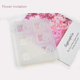 2pcs Resin Mold Epoxy Casting Mould UV Glue Dried Flowers Jewelry Making Tools